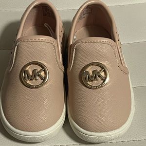 Michael Kores baby pink shoes